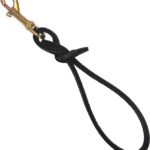 LEATHER TAB - LOOP - BLACK